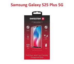 SWISSTEN FULL GLUE COLOR FRAME CASE FRIENDLY sklo pro SAMSUNG S936B GALAXY S25 PLUS 5G černá