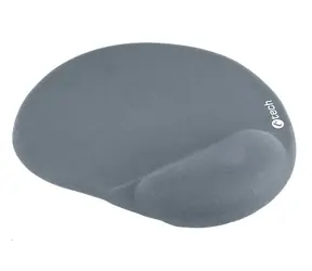 C-TECH MPG-03GR podložka pod myš se zápěstní opěrkou z paměťové pěny šedá