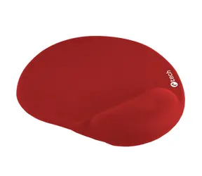 C-TECH MPG-03R podložka pod myš se zápěstní opěrkou z paměťové pěny červená