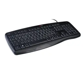 C-TECH KB-107 USB černá / Ergonomická klávesnice / membránová / USB / CZ/SK layout