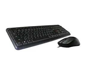 C-TECH KBM-102 Combo černá / Set klávesnice + myš / CZ + SK layout / USB / 1200DPI