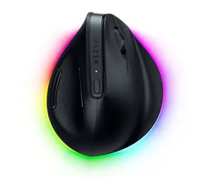 Razer Pro Click V2 vertical cerná / Herní bezdrátová myš / optická / 30000DPI / 2.4GHz / BT / 6 tlacítek