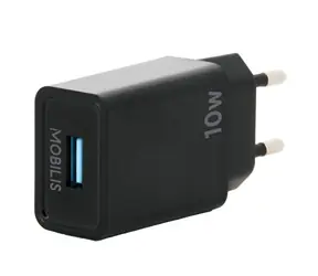 Mobilis Wall Charger 10.5W černá / nabíječka / 1x USB-A 