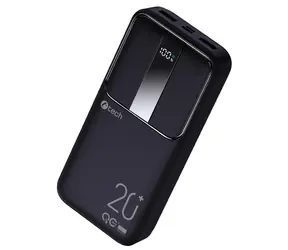 C-TECH BATCT1341 22.5W 20000 mAh černá / Power Bank / USB-A / USB-C  / 5V & 9V & 12V