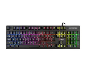 C-TECH Iris (GKB-08) černá / Herní klávesnice / mechanická / RGB / USB-A / CZ/SK layout
