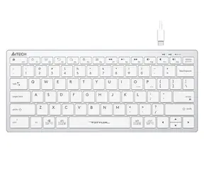 A4tech FBX51 bílá / Nízkoprofilová klávesnice / CZ layout / USB-A