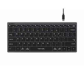 A4tech FBX51 šedá / Nízkoprofilová klávesnice / CZ layout / USB-A