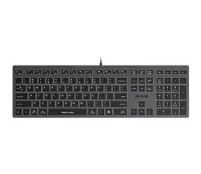 A4tech FX60 (Bílé podsvícení) šedá / Drátová klávesnice / membránová / USB-A / Podsvícení / CZ layout