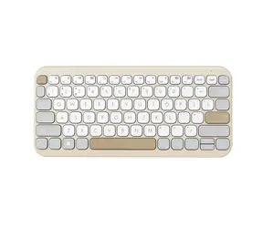 ASUS Marshmallow KW100 béžová / bezdrátová klávesnice / nízký profil kláves / CZ & SK layout 
