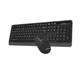 A4tech FG1012 černá / set bezdrátová klávesnice + myši / CZ layout / USB-A nano přijímač 2.4GHz
