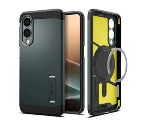 Spigen Tough Armor MagSafe ochranný kryt pro Samsung Galaxy S25 Edge abyss green
