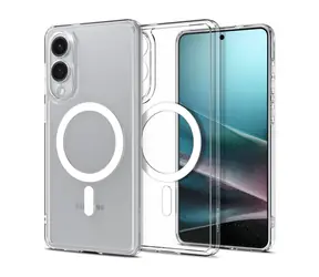 Spigen Ultra Hybrid MagSafe ochranný kryt pro Samsung Galaxy S25 Edge clear white