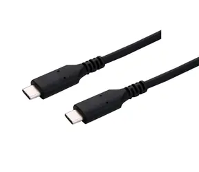 C-TECH USB-C kabel 1 m černá / USB-C (M) - USB-C (M)