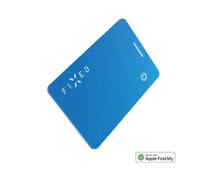 FIXED Smart tracker Tag Card 2 s podporou Find My bezdrátové nabíjení modrý