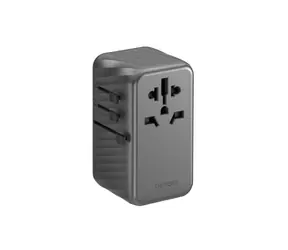 Energea TravelWorld univerzální adaptér GAN120 šedá / PD100W & PPS55W & QC3.0 / 120W 