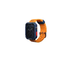 SKINARMA SHOKKU silikonový řemínek pro Apple Watch 45/44/42 mm oranžová