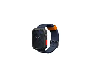SKINARMA SHOKKU silikonový řemínek pro Apple Watch 45/44/42 mm modrá