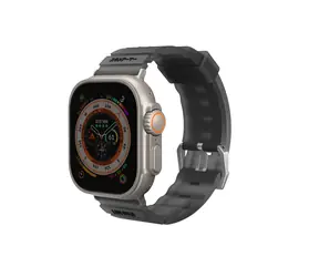 SKINARMA SHOKKU řemínek pro Apple Watch Ultra 49 mm & Apple Watch 45/44/42 mm šedá
