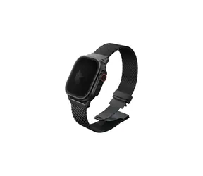 UNIQ DANTE PRO řemínek pro Apple Watch 49 & 46 & 45 & 44 mm - GRAPHITE BLACK (černá)