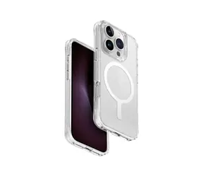 UNIQ LifePro Xtreme MagClick ochranný kryt na Apple iPhone 16 Pro čirá se třpytkami