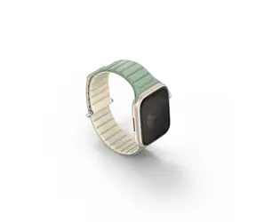 UNIQ Revix Evo Reversible Magnetic řemínek pro Apple Watch 41 & 40 & 38 mm - SOFT MINT (zelená & béžová)