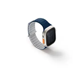 UNIQ Revix Evo Reversible Magnetic řemínek pro Apple Watch 49 & 45 & 44 & 42 mm - ROYAL BLUE (modrá & šedá)