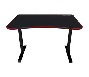 AROZZI ARENA FRATELLO / Hení stůl / černý s červeným okrajem / D:114cm / Š:78cm / V:72,5cm