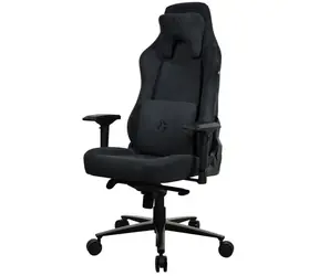 AROZZI VERNAZZA Supersoft Fabric Black / Herní židle / černá / látkové čalounění / nosnost 145kg