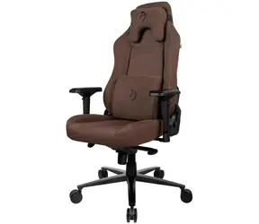 AROZZI VERNAZZA Supersoft Fabric Brown / Herní židle / hnědá / látkové čalounění / nosnost 145kg