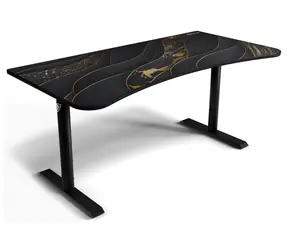 AROZZI ARENA Gaming Desk Black Gold / Herní stůl / D:160cm / Š:82cm / V:71cm
