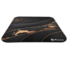 AROZZI Zona Quattro Black Gold / ochranná podložka na podlahu / 116 x 116 cm / černozlatý design