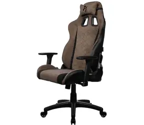 AROZZI AVANTI Soft Fabric Brown / Herní židle / látkové čalounění / hnědá / nosnost 120kg