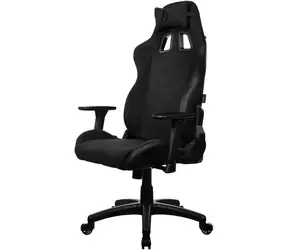 AROZZI AVANTI Soft Fabric Pure Black / Herní židle / látkové čalounění / černá / nosnost 120kg