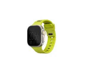 UNIQ Stride FKM řemínek pro Apple Watch 49 & 46 & 45 & 44 mm - LIME GREEN (zelená)