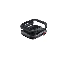 Uniq Valencia pouzdro pro Apple Watch (46mm) - MIDNIGHT BLACK černá