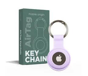 Mobile Origin AirTag KeyChain fialová / Klíčenka