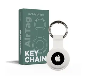 Mobile Origin AirTag KeyChain bílá / Klíčenka