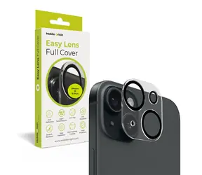 Mobile Origin Easy Lens full cover ochranné sklo na objektiv pro Apple iPhone 15/15 Plus čirá