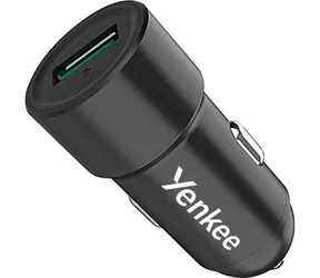 YENKEE YAC 2030 černá / Autonabíječka / USB-A / QC3.0 / 18W