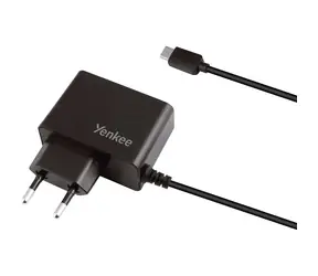 YENKEE YAC 2027BK černá / Nabíječka / USB-C / 2A / 10W / 1.3m