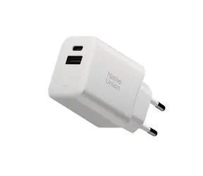 Native Union Fast GaN Changer rychlonabíječka bílá / 1x USB-C / 1x USB-A / 45W