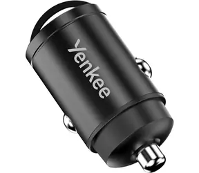 YENKEE YAC CAR 01 MINI černá / autonabáječka / 2x USB-C / 30W 