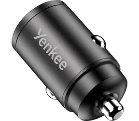 YENKEE YAC CAR 02 MINI černá / autonabíječka / 1x USB-A / 1x USB-C / 30W