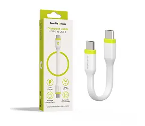Mobile Origin Compact Cable USB-C to USB-C bílá / 10 cm