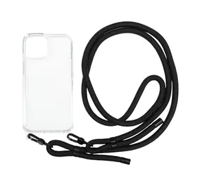 Mobile Origin Lanyard Case zadní kryt pro Apple iPhone 14 čirá