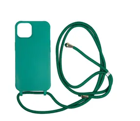 Mobile Origin Lanyard Case zadní kryt pro Apple iPhone 14 tmavě zelená