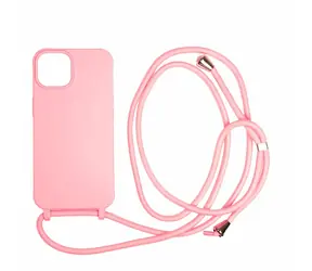 Mobile Origin Lanyard Case zadní kryt pro Apple iPhone 14 růžová