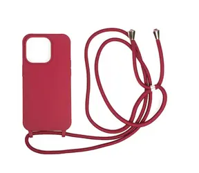 Mobile Origin Lanyard Case zadní kryt pro Apple iPhone 14 Pro červená