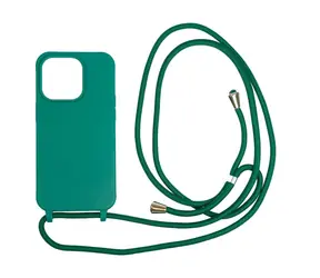 Mobile Origin Lanyard Case zadní kryt pro Apple iPhone 14 Pro tmavě zelená