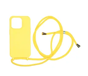 Mobile Origin Lanyard Case zadní kryt pro Apple iPhone 15 Pro žlutá
